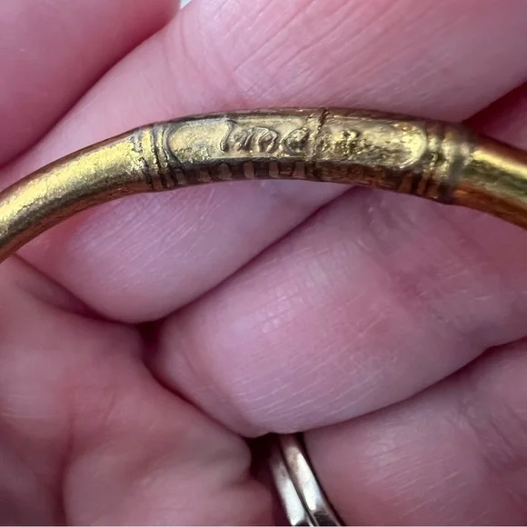 Vintage Gorgeous Elegant Gold, Black, and Green Bangle Sets - Picture 7 of 10